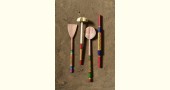 shop Handmade Wooden Lacquer Ladles from Kutch 