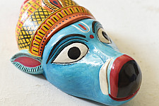 Handmade Wooden Mask ~ Varaha Avatar