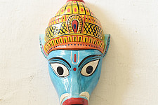 Handmade Wooden Mask ~ Varaha Avatar