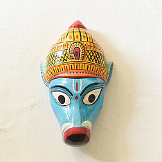 Handmade Wooden Mask ~ Varaha Avatar