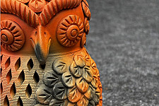 Terracotta Tales | Pottery Art ~ Owl T Light Holder