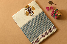 Indigenous Impressions ❣ Bagru Block Printed Cotton Saree - G