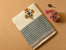 Indigenous Impressions ❣ Bagru Block Printed Cotton Saree - G