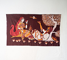 Batik Painting ~ A couple - 32 x 58 inch