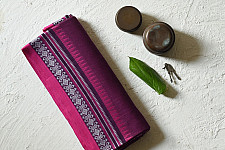 Sadaa . सदा ✡ Begampuri Handloom Saree - Pure Cotton