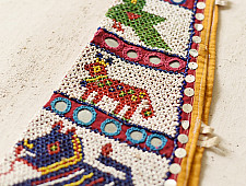 Prachin . प्राचीन || Bead Work ~ Antique Cow Horn Cover (Set of Two)