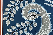 Mandana Art - Painting  | Peacock & Peahen ( 11 x 14 inch)