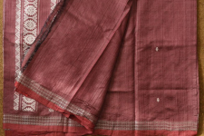 Kamakshi | Pure Tussar Silk Saree - Jaal Pallu