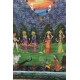 buy Traditional Antique Old Pichwai Painting   - Krishna With Panihari