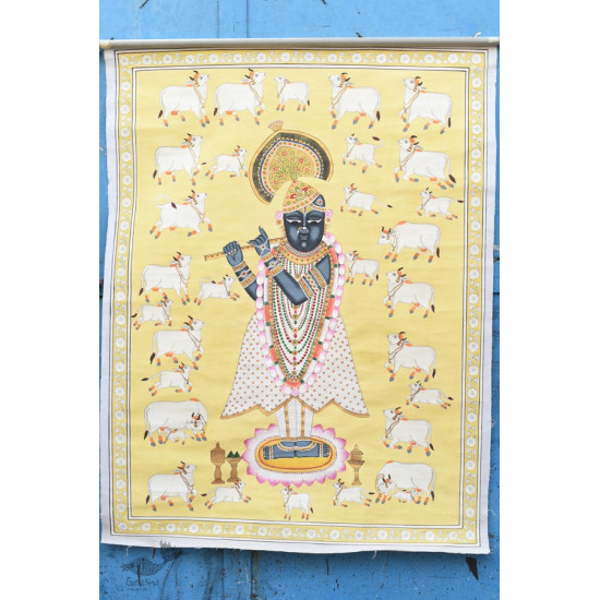 buy Traditional Pichwai Painting - Shrinathji & Cows