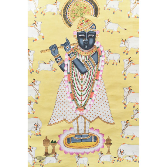 buy Traditional Pichwai Painting - Shrinathji & Cows