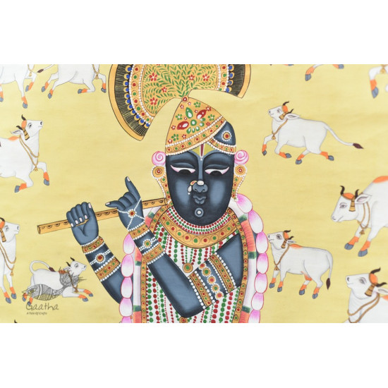 buy Traditional Pichwai Painting - Shrinathji & Cows