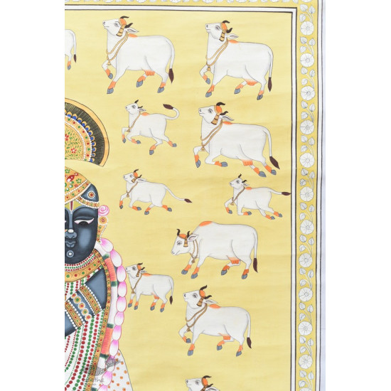 buy Traditional Pichwai Painting - Shrinathji & Cows