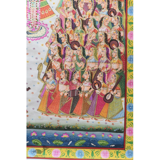 buy Traditional Pichwai Painting - Shrinathji With Gopis