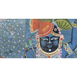 Antique Old Pichwai Painting - Shrinathji & Kamal Talaiya