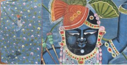 Antique Old Pichwai Painting - Shrinathji & Kamal Talaiya