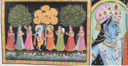 Pichwai Painting - Krishna WIth Gopi