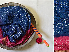 Faagun . फाल्गुन  ⁂ Cotton Bandhani Saree ⁂ 8