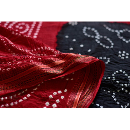 Faagun . फाल्गुन  ⁂ Cotton Bandhani Saree ⁂ 9