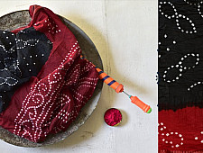 Faagun . फाल्गुन  ⁂ Cotton Bandhani Saree ⁂ 9