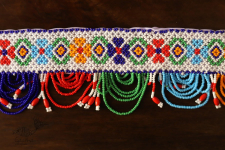 Shubh-Laabh . शुभ लाभ | Handmade Bead Door Toran - Flower Motif