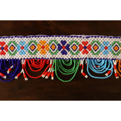 Shubh-Laabh . शुभ लाभ | Handmade Bead Door Toran - Flower Motif