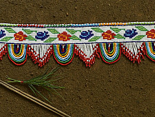 Shubh-Laabh . शुभ लाभ ⁂ Glass Bead Toran Flower Motif