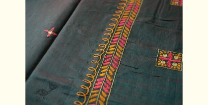 Ramaa . रमा | Hand Embroidered Chanderi Silk Saree