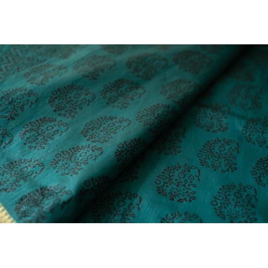 shop Hand Embroidered & Block Printed Silk Saree