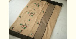 Ramaa . रमा | Hand Embroidered Silk Saree with Black Border