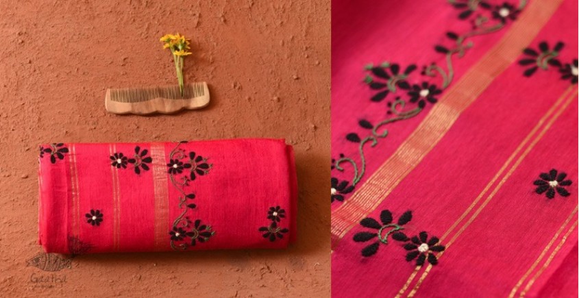 shop Hand Embroidered Silk Saree