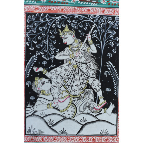 shop patachitra painting - Durga Mahishasur Vadh