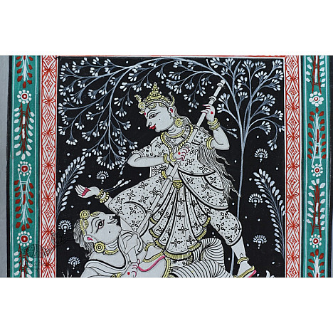 Pattachitra Painting - Durga Mahishasur Vadh | Gaatha
