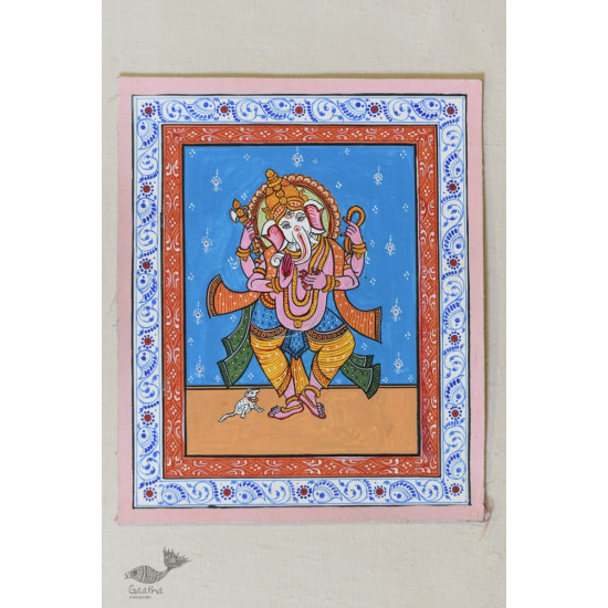 shop patachitra painting - Dancing Ganesha