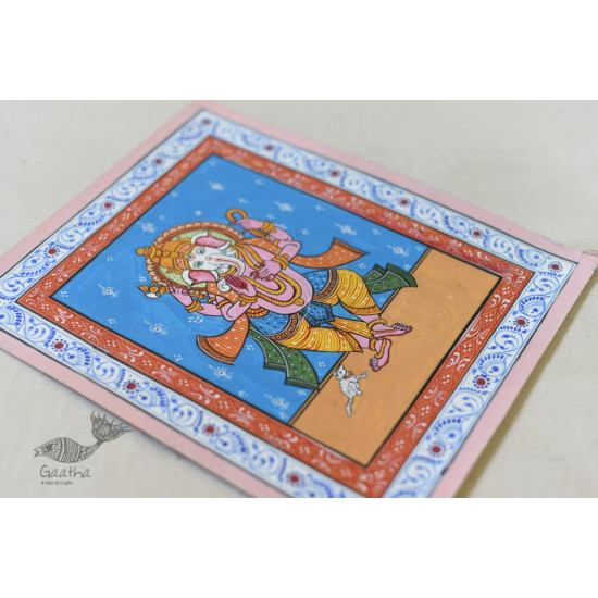 shop patachitra painting - Dancing Ganesha