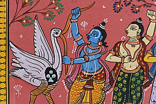 Pattachitra Painting | Krishna Bakasur Vadh