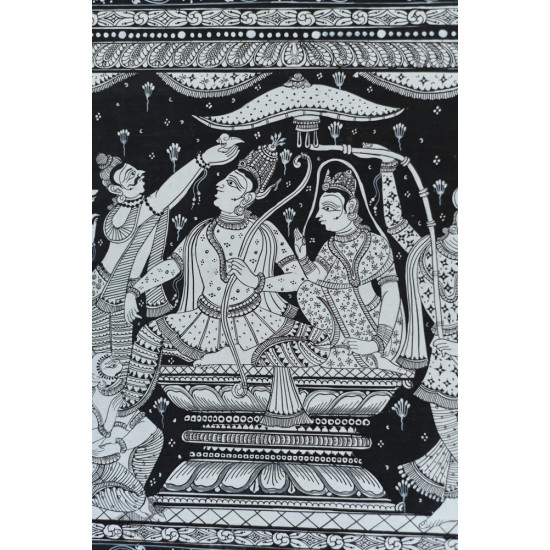 shop Traditional patachitra painting - Ram Darbar