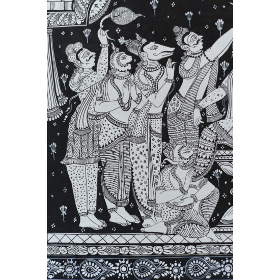 shop Traditional patachitra painting - Ram Darbar