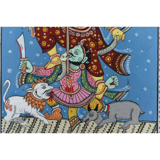 shop patachitra painting - mahishasura mardini