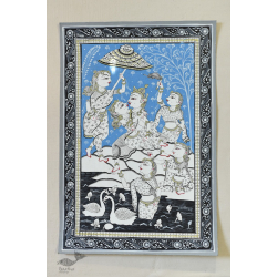 Pattachitra Painting | Krishna Radha with Gopi