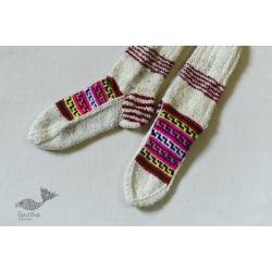 Igloo | Hand Knitted - Woolen Socks - Off White