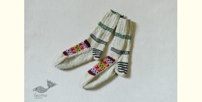 Igloo | Handcrafted Wool Socks - Off White
