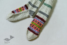 Igloo | Handcrafted Wool Socks - Off White