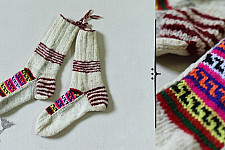 Igloo | Hand Knitted - Woolen Socks - Off White