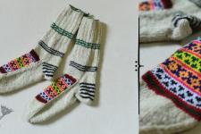 Igloo | Handcrafted Wool Socks - Off White