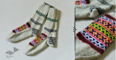 Igloo | Handcrafted Wool Socks - Off White