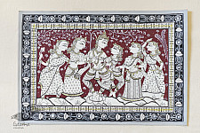 Pattachitra Painting | Radhe Krishna With Gopi