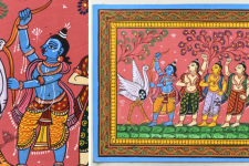 Pattachitra Painting | Krishna Bakasur Vadh