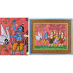Pattachitra Painting | Krishna Bakasur Vadh