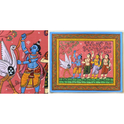 Pattachitra Painting | Krishna Bakasur Vadh